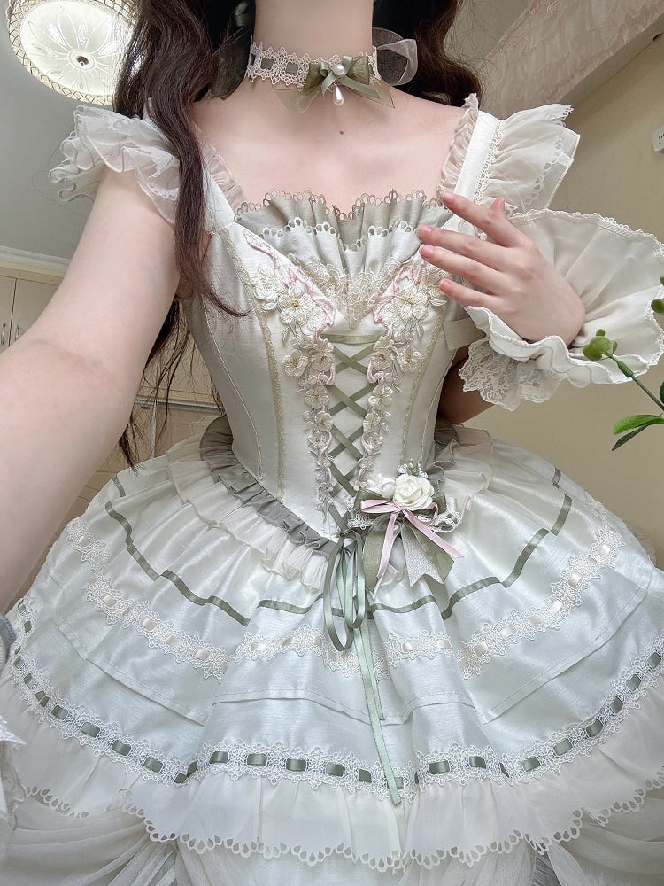 Jasmine Corset Bodice Princess Lolita Boning Dress