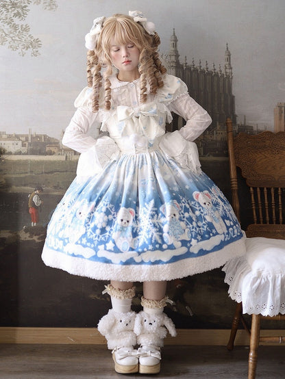White Scalloped Eyelet Trim Cuffs Long Sleeves Shirt