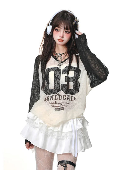 Skirt Detail Bowknot Tiered White