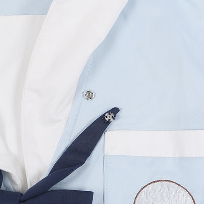 Haut d'uniforme JK bleu clair Little Seal à col marin avec nœud papillon gratuit