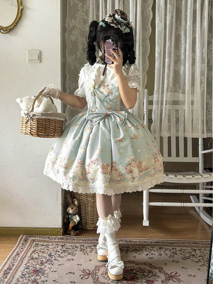 Mint Green Teddy Sweet Lolita Dress