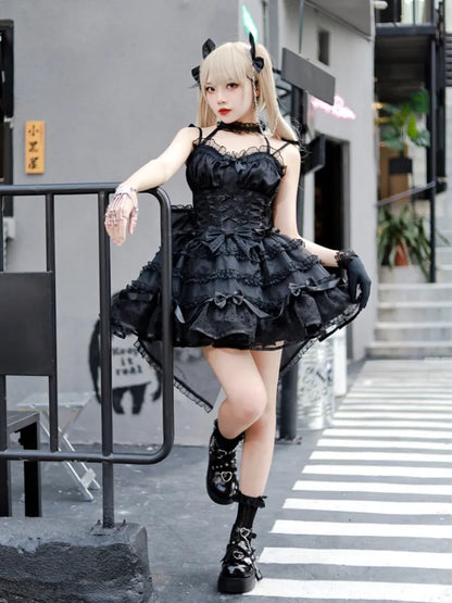 Sweetheart Piece Kuro Neckline One Black Dress Slip