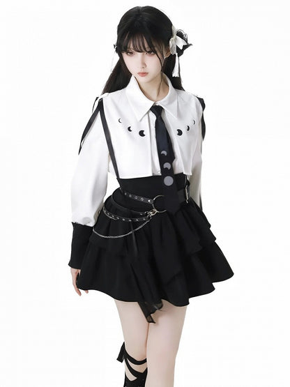 ブラックティアードスカート