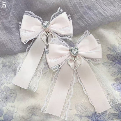 Heart Decorated 15 Hairclips Options Bowknot