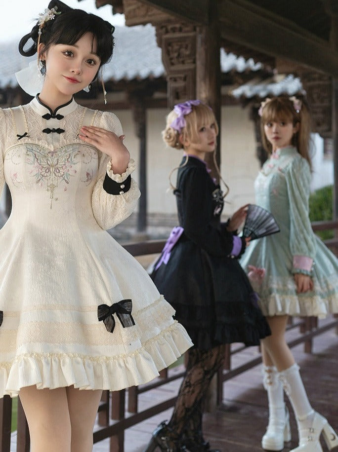 Girly Dress Bow Chinese Sweet