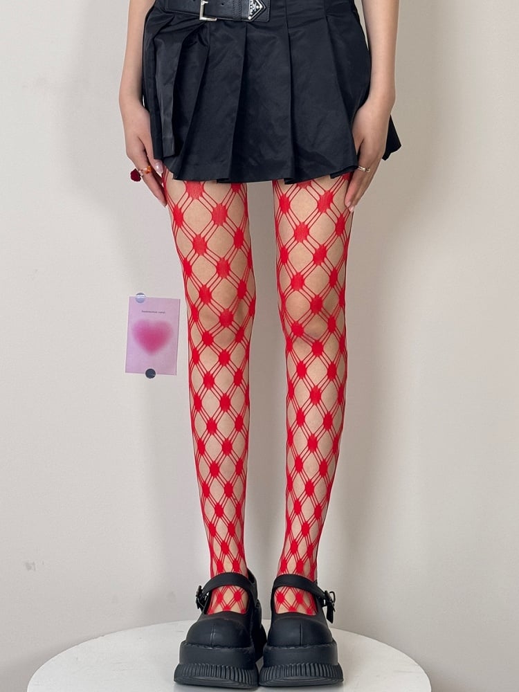 Cut-out Design Punk Color Options 5 Tights