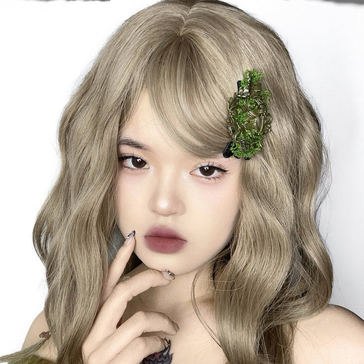 Butterfly Moss Kei Hairclip Green Bronze Mori