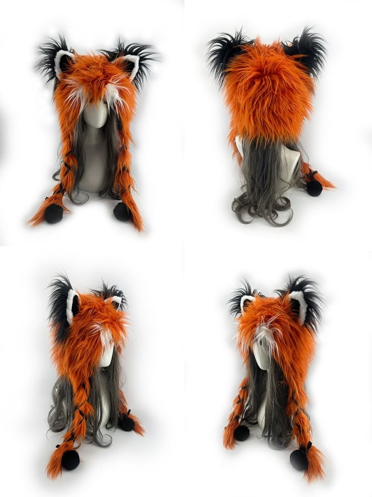 Panda Lesser Panda Shaggy Winter Hat