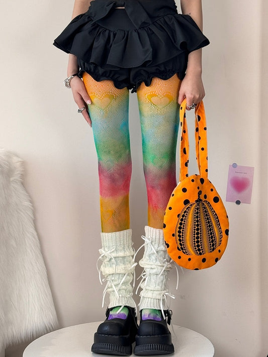 Ombre Tights Pattern Color Heart Colorful