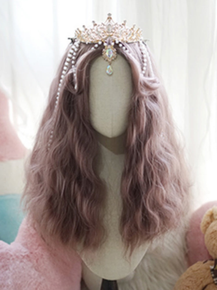 Light Purple Long Wavy Wig