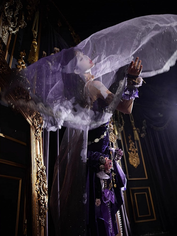 Purple Shimmering Veil