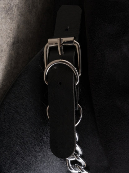 Hut-Stern-Herz-Charme mit schwarzer Design-Schnalle, Gothic-Barettkette