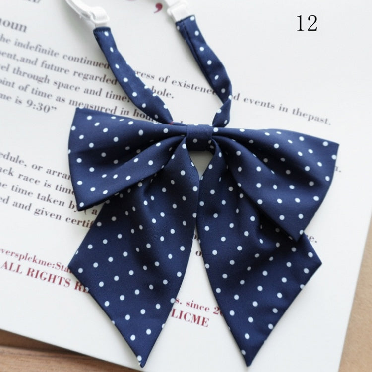 Tie 12 Polka-dot Bow Pattern Options