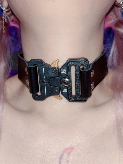 Black Buckle Punk Choker