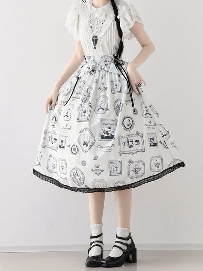 Cinnamoroll Picture Frame Lolita Skirt