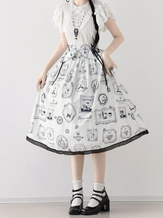 Cinnamoroll Picture Frame Lolita Skirt