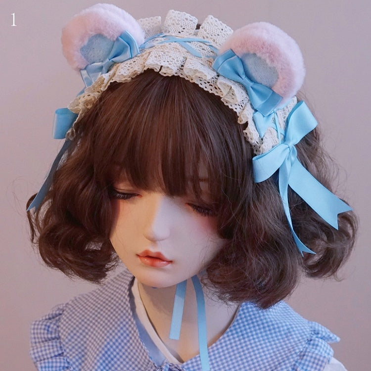 Options Lace Hairband Trim Details Bowknot 3 Bear Ear