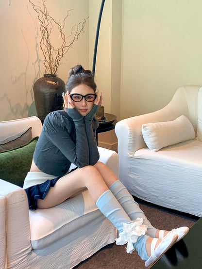 トリムオプション 脚の色 5 ゆったりリブ袖