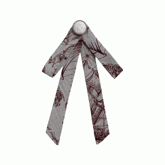 Tie Red Wine Bow Jacquard