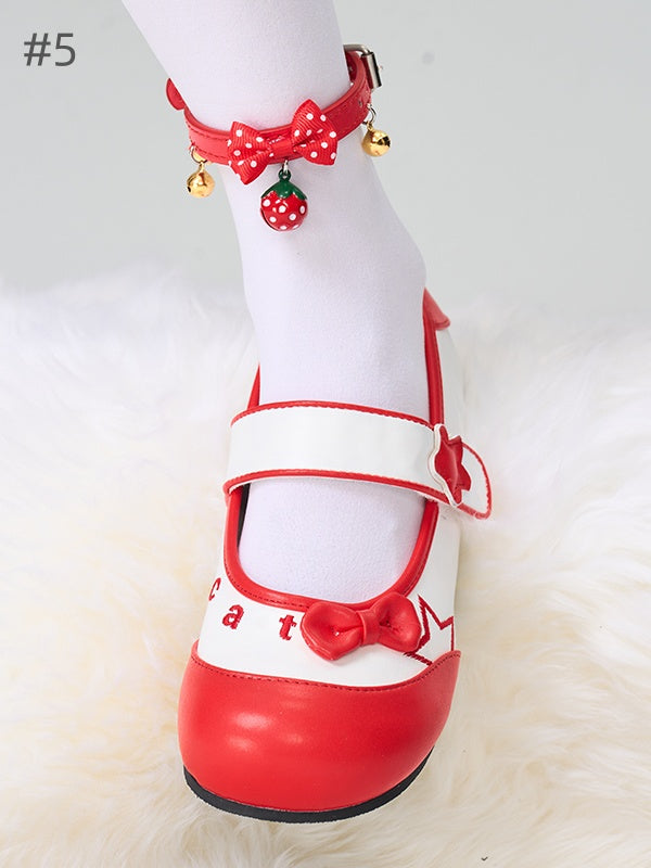 Sweet Adjustable Buckle Leg Loop With Bells And Charm