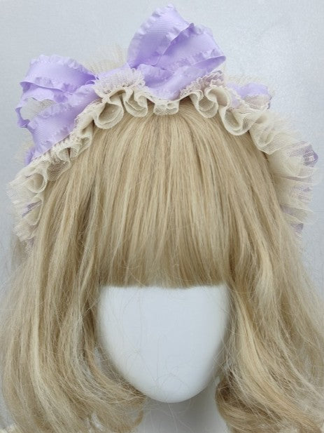 Ruffle Options Lace Hairband Bow 6