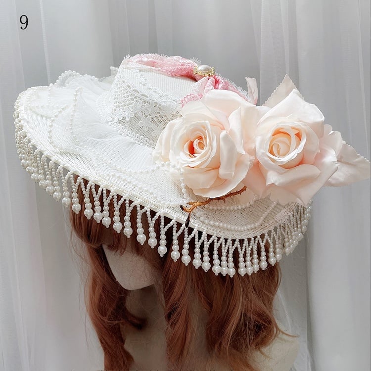 Trim Gothic 11 Floral Lace Hat Beaded Elegant Options Design Charm
