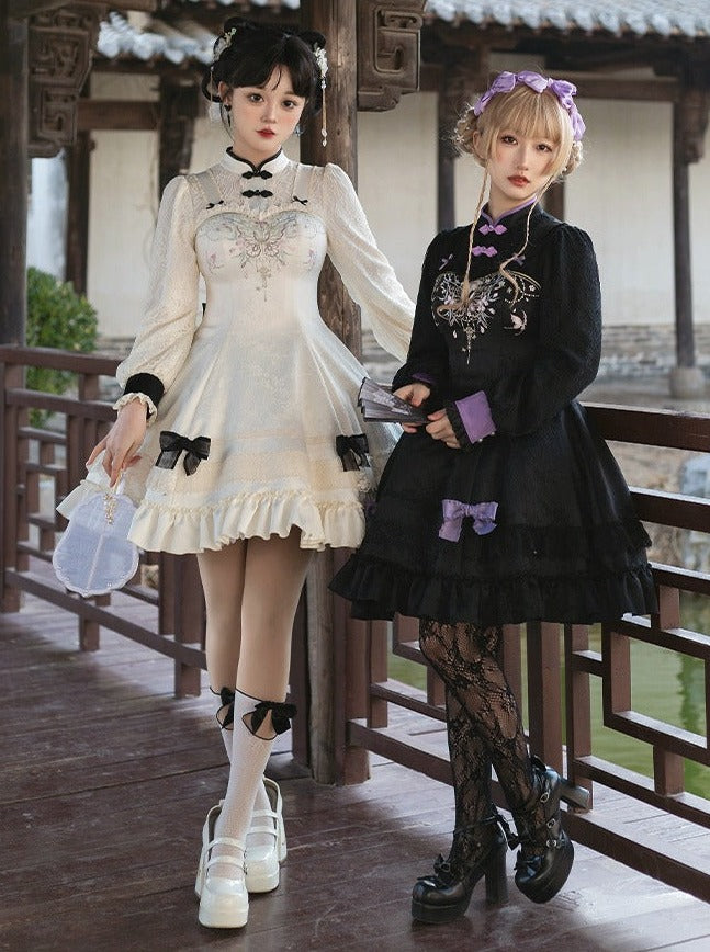 Girly Dress Bow Chinese Sweet