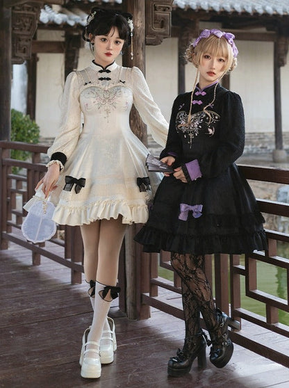 Girly Dress Bow Chinese Sweet