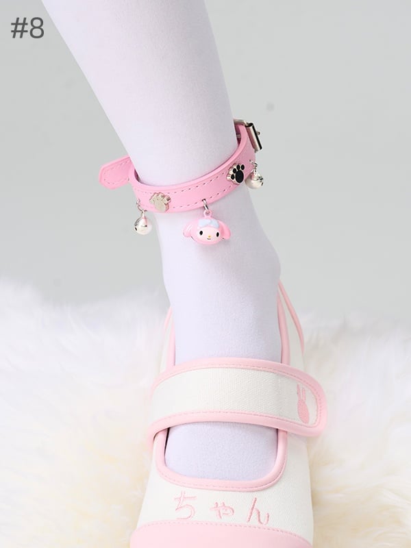 Sweet Adjustable Buckle Leg Loop With Bells And Charm