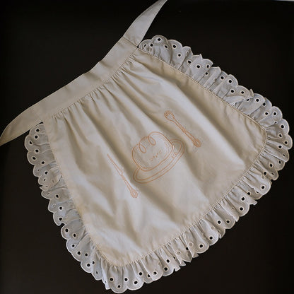 Brotschürze Beige Stickerei