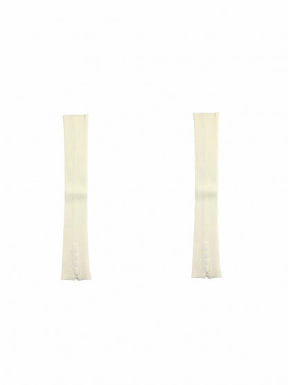 Jambières tricotées à boutons blanc cassé/gris/rouge vin/noir
