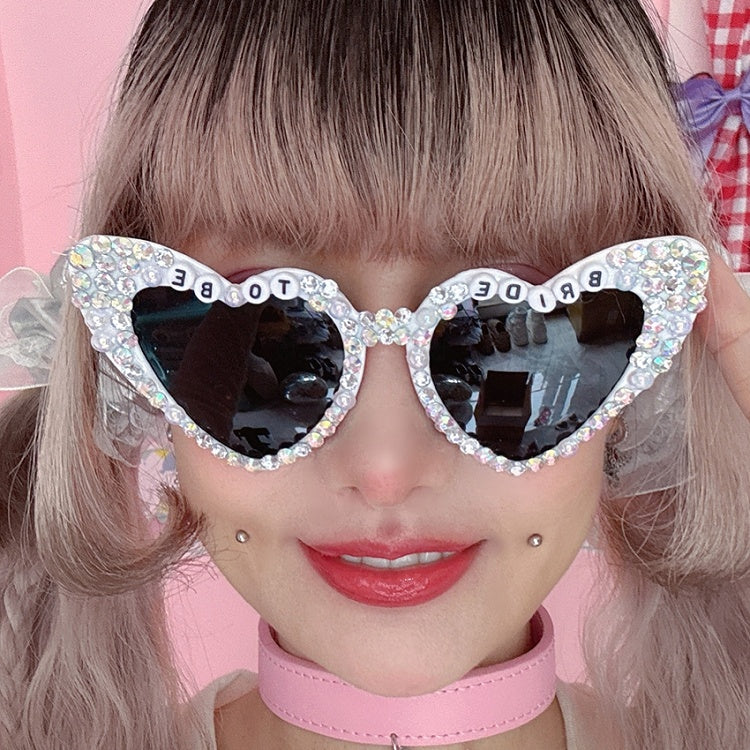 Beaded Letter Sunglasses Design Decorated Options 4