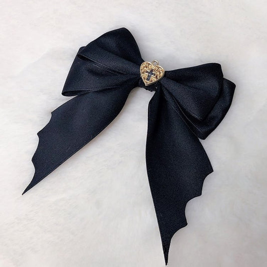 Black Halloween Bowknot Hairclip