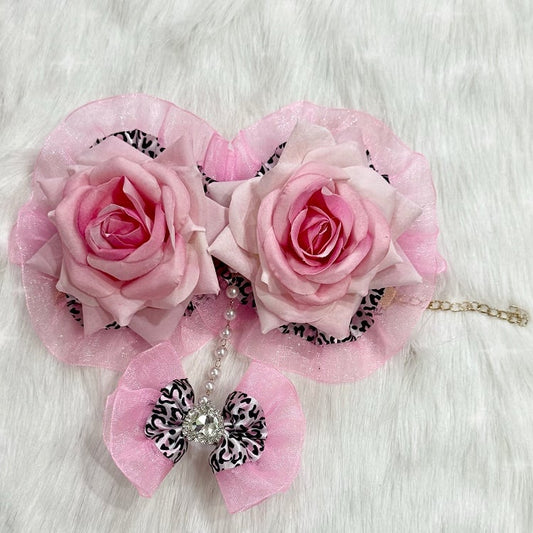 Rhinestone 4 Design With Heart Lace Bowknot Floral Options Trim Ring Decorated Bracelet