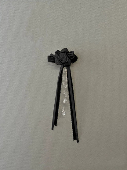 ブローチ フラワー / パープル ブラック ベージュ レッド