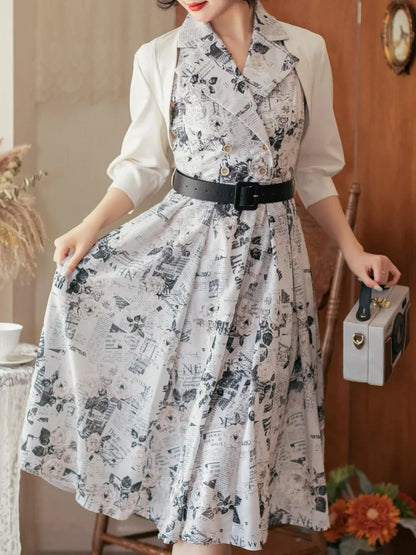 Sleeves Off Placket Top Open Elbow-length White