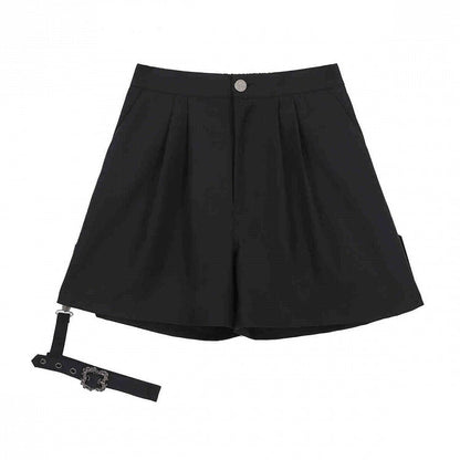 Little Lolita Set Cape Waistcoat Sleeves Brown Shorts Full Detective Vibes Long Black Shirt + - Ouji
