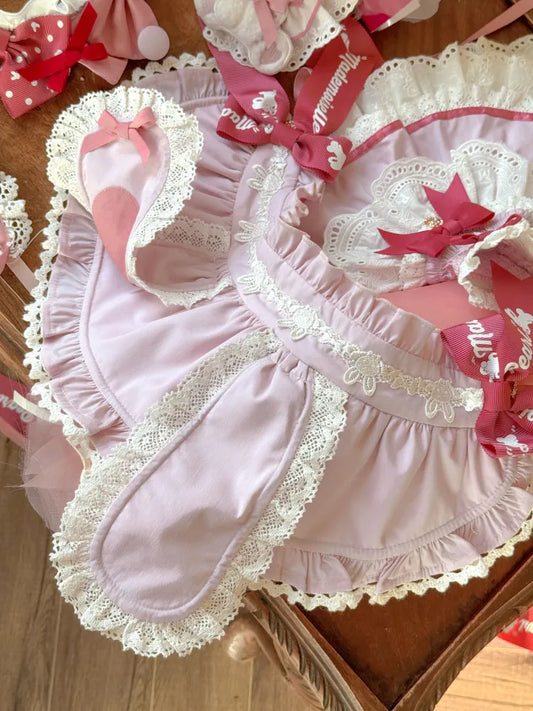 Bonnet / Lolita Ears Bunny Brown Sweet Pink Blue