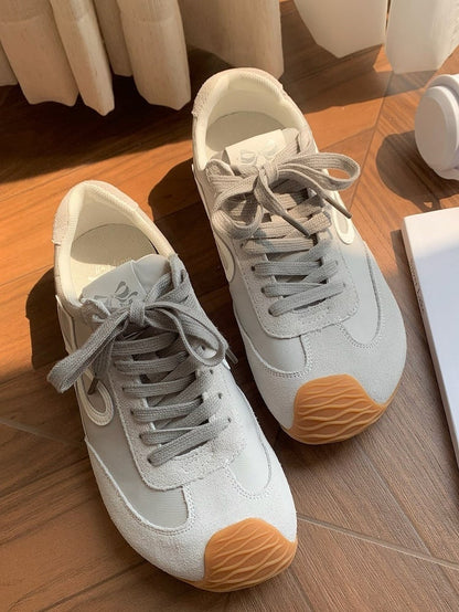 Schnürschuhe mit Schnürung vorne, graues Design, Schleife