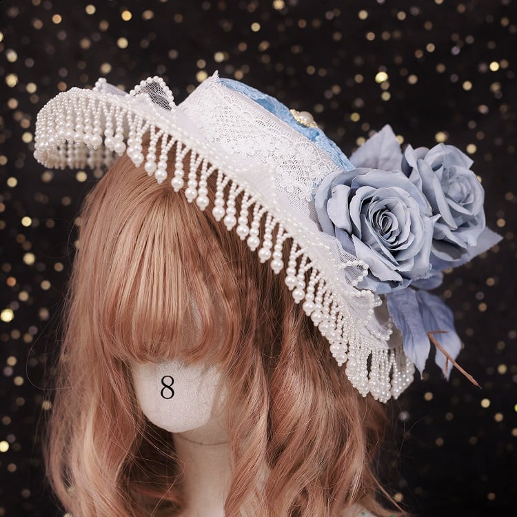 Trim Gothic 11 Floral Lace Hat Beaded Elegant Options Design Charm