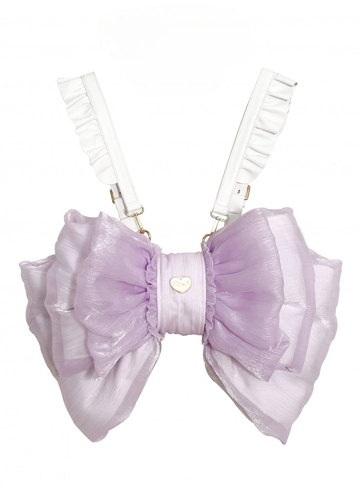 Purple Big Bow Backpack