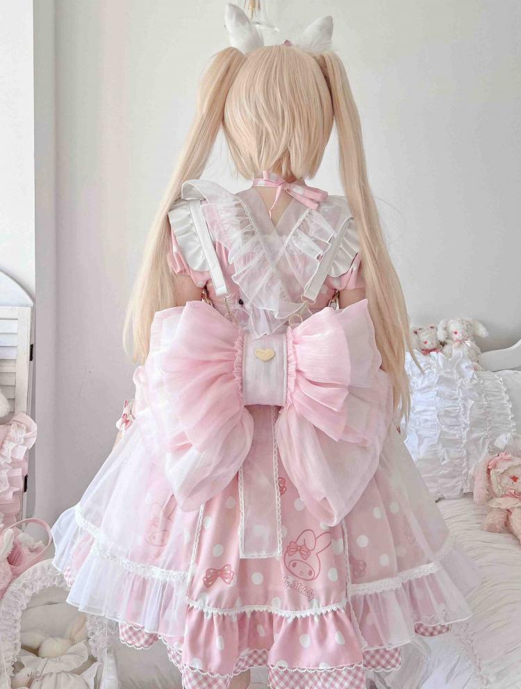 Best Seller Light Pink Cute Big Bow Backpack