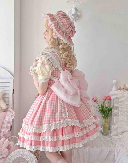 Best Seller Light Pink Cute Big Bow Backpack