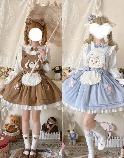 Kawaii Corudroy Suspender Dress
