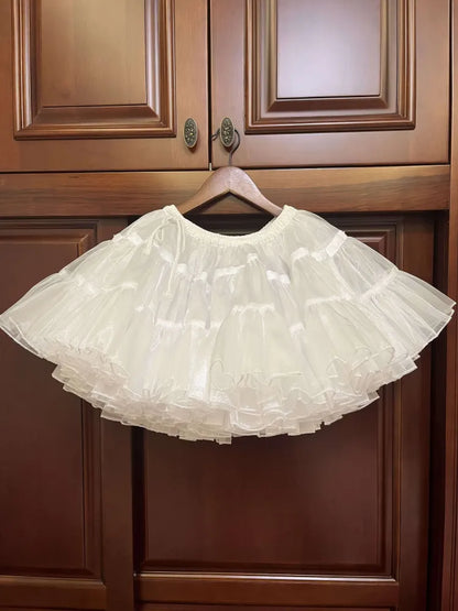 Spring Harvest Length Floral 35cm/45cm WhiteWhite- Petticoat