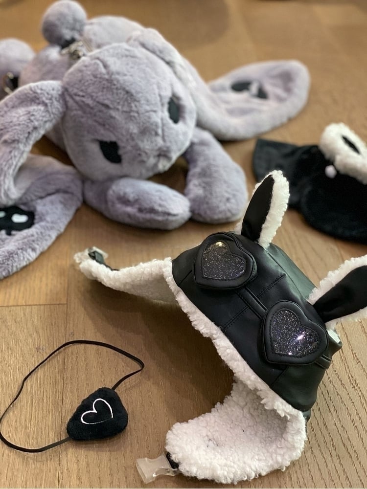 Steampunk Pirate Roger Gray Plush Bunny