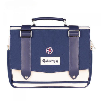 Dark Blue JK Uniform Satchel Bag Bunny Island Sakura Backpack