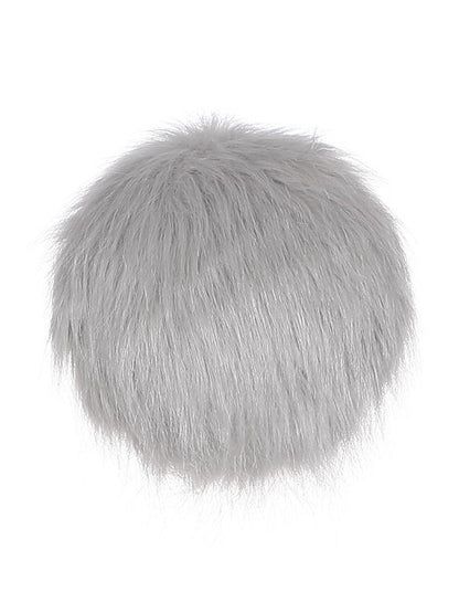 Gray Plush Bunny Tail
