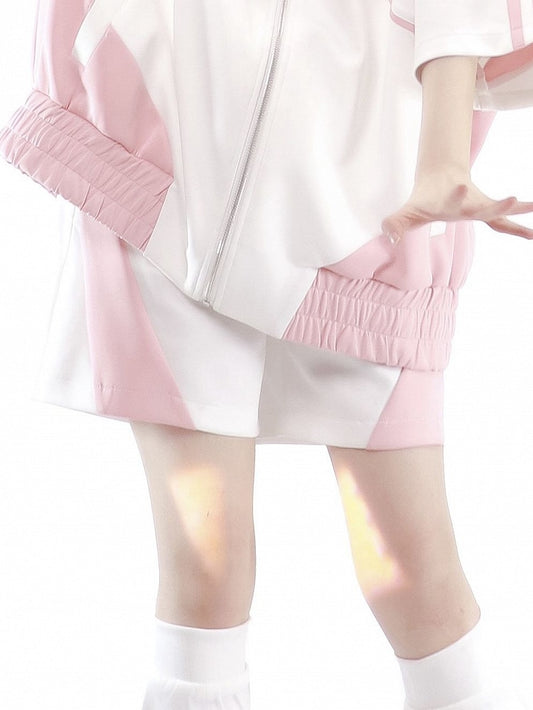 Pink and Shorts White
