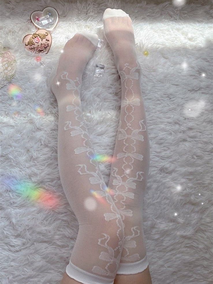 Lolita Bowknots Over Knee Stockings